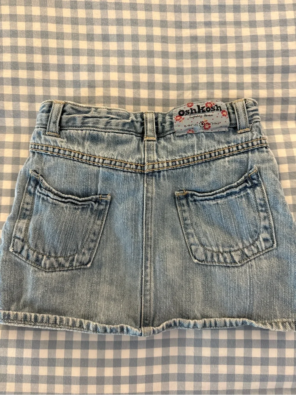 OshKosh Girls' Denim Skirt with Navy Lining - Blue